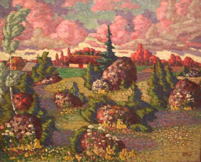 konrad magi Landscape with rocks oil painting image